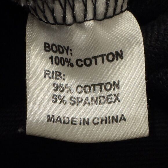 Qilo NYC Graphic Crewneck Sweatshirt Black Cotton Long Sleeve Size L Urban - Picture 5 of 9